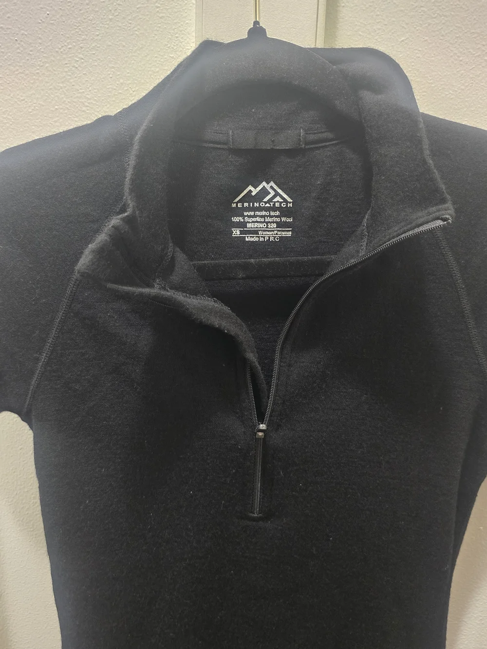 Merino.tech 100% Superfine Merino Wool 320 Heavyweight Quarter-Zip - XS - Picture 5 of 13